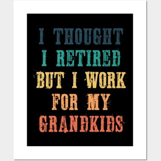 Funny retirement gift from grandkids Posters and Art